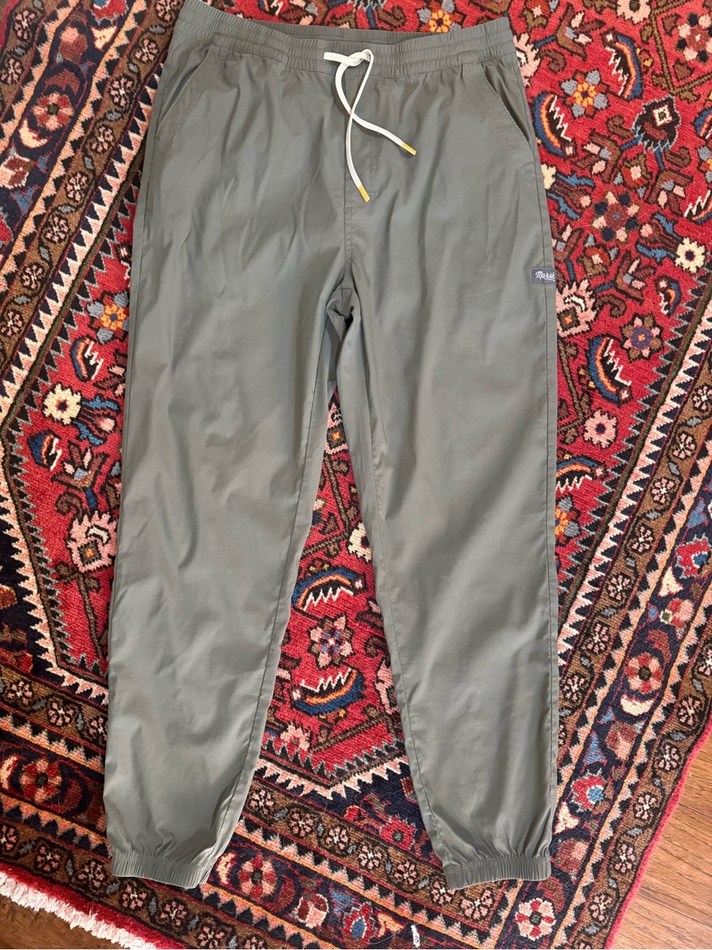 Marsh Wear Olive Jogger Pants with Drawstring